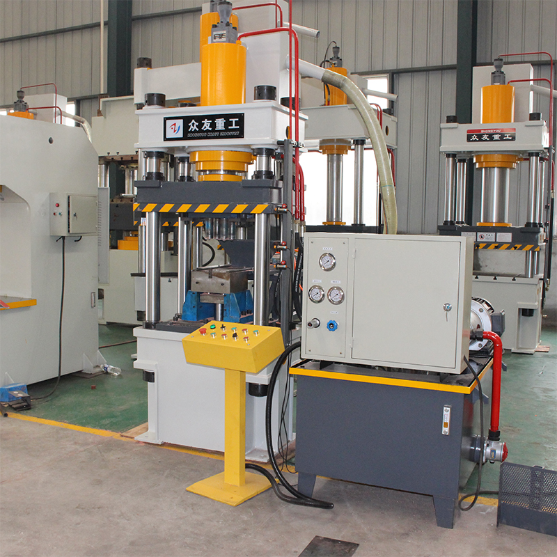 100T粉末成型油压机 100吨三梁四柱压鱼饵油压机