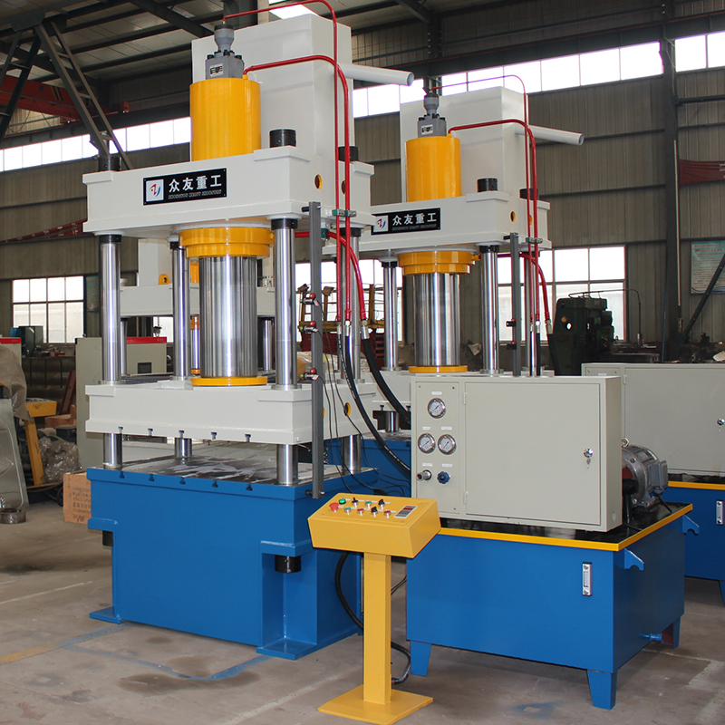 200吨四柱不锈钢餐盘成型油压机 200T金属拉伸油压