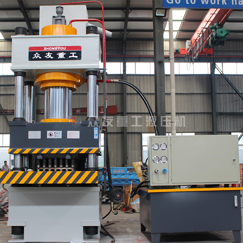 315吨自动进料鱼饵压块成型液压机