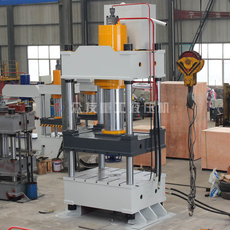 500吨石英石水槽热压成型四柱液压机